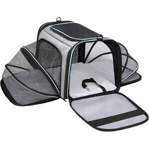 Airline Approved Expandable Pet Carrier Soft Dog Cat Travel Bag TSA